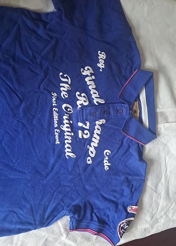 Mavi Renkli Erkek Polo Tişört - Görsel 2