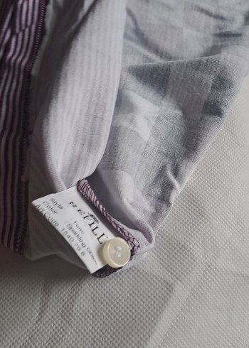 Original Refıll S.Mor Kareli Düğmeli Erkek Polo Tişört - Görsel 6