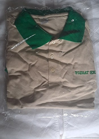 Yeşil Düğmeli Regular Fit Polo Tişört ve kasket - Görsel 2