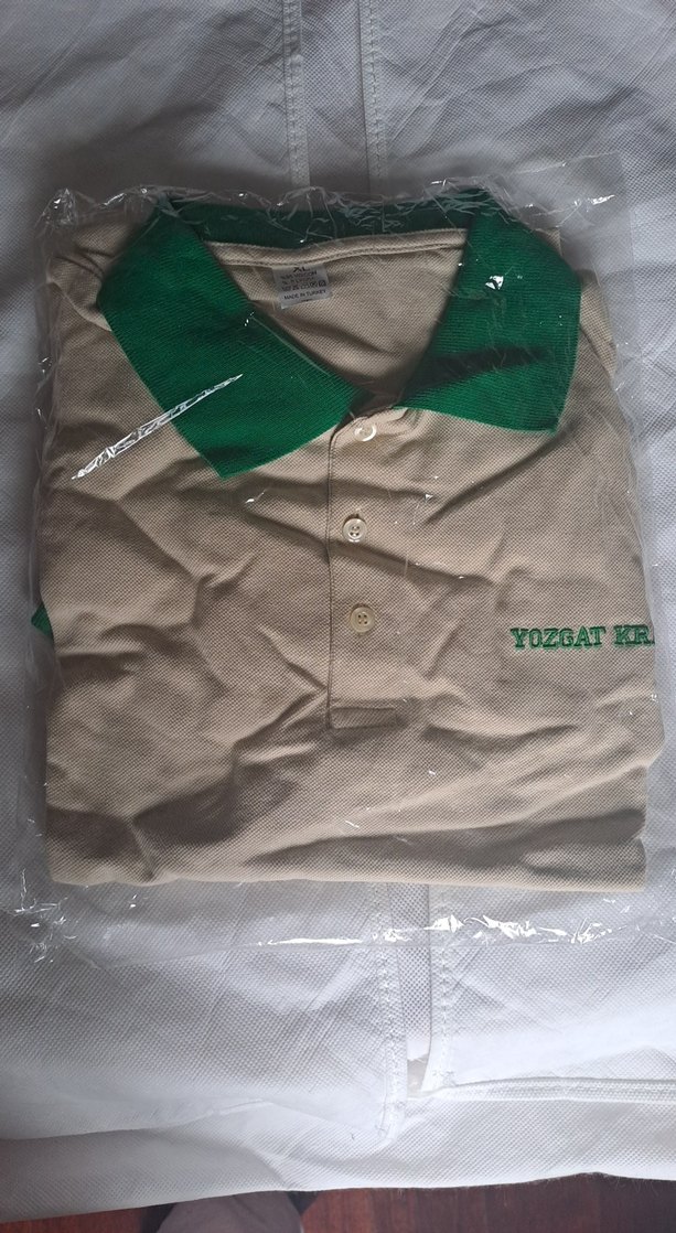 Yeşil Düğmeli Regular Fit Polo Tişört ve kasket - Görsel 2