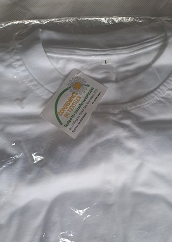 Beyaz Kısa Kollu Tişört unısex - Görsel 2