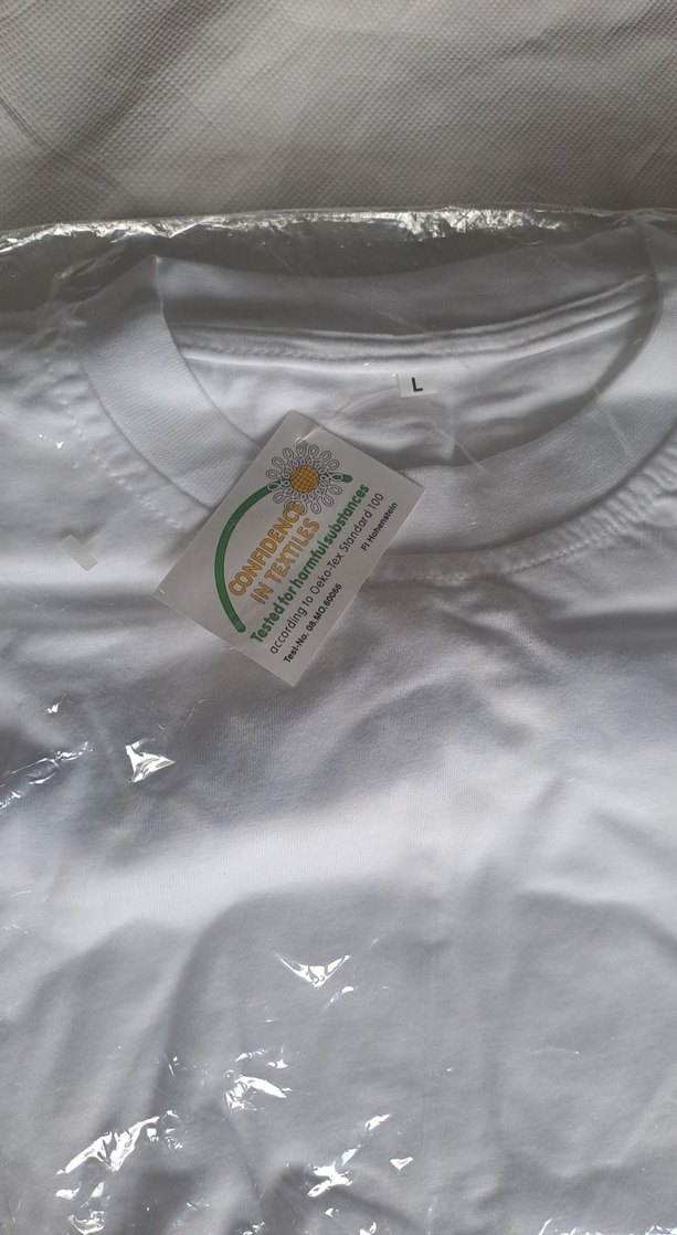 Beyaz Kısa Kollu Tişört unısex - Görsel 2