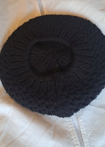 Siyah Örgü Kadın Bere - Görsel 2