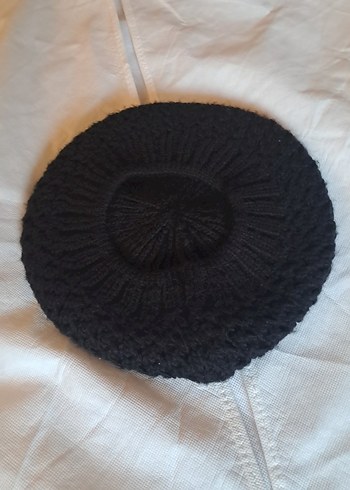 Siyah Örgü Kadın Bere - Görsel 3