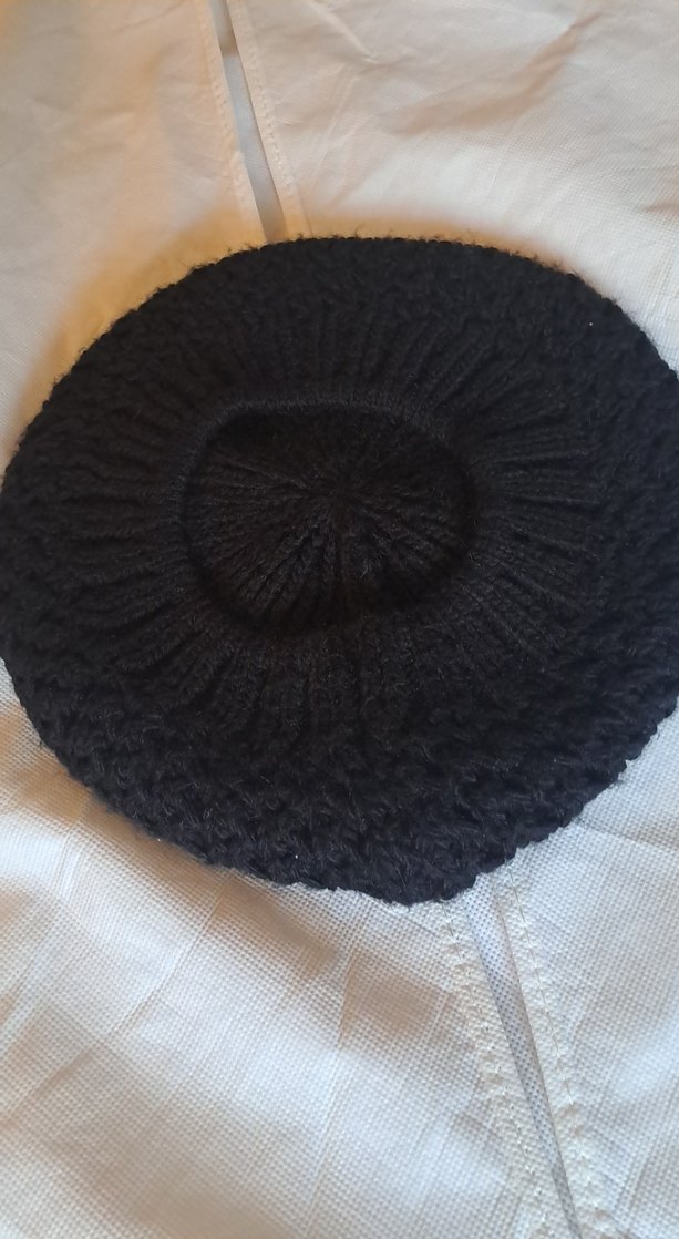 Siyah Örgü Kadın Bere - Görsel 2