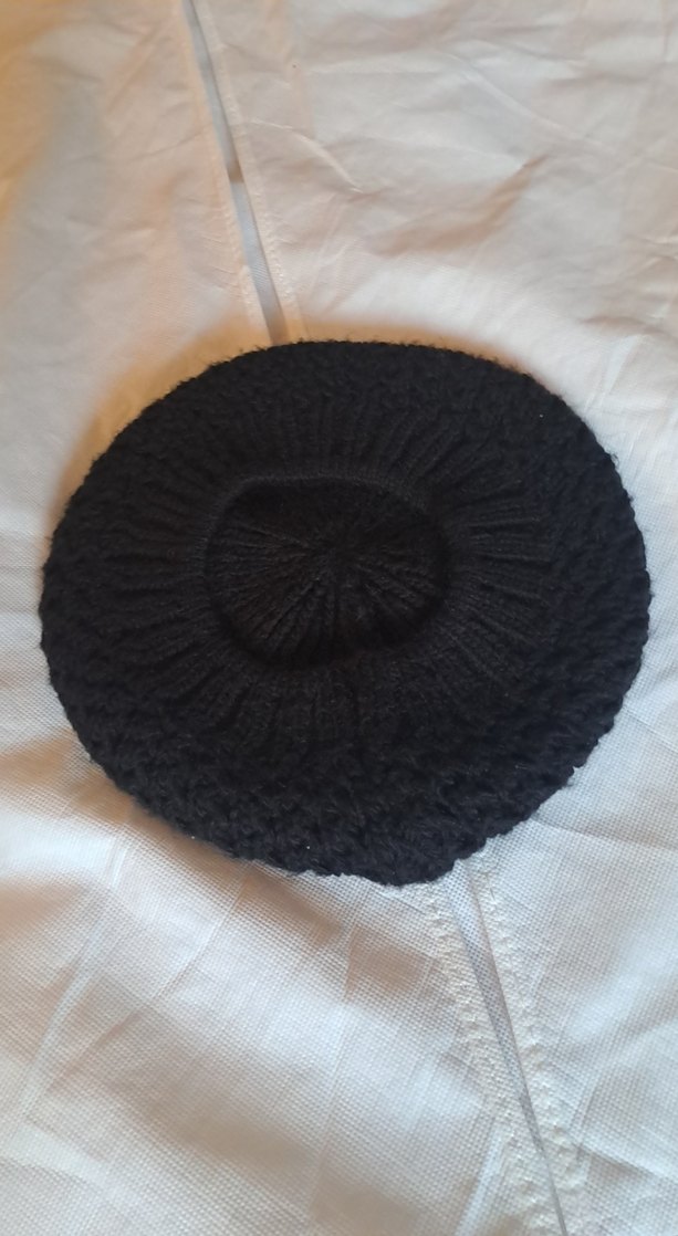 Siyah Örgü Kadın Bere - Görsel 3