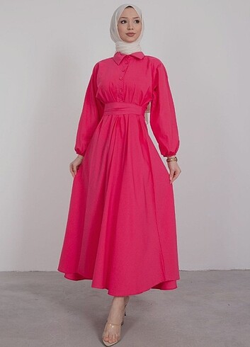 Pembe elbise 