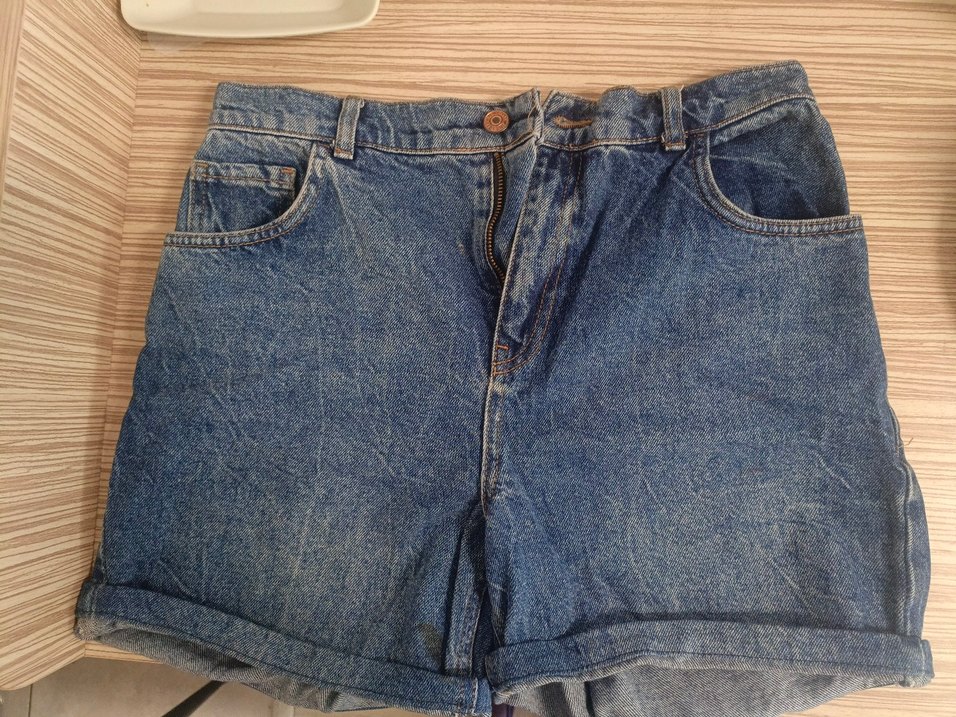 İkili Kadın Mini Kot Şort - Görsel 3