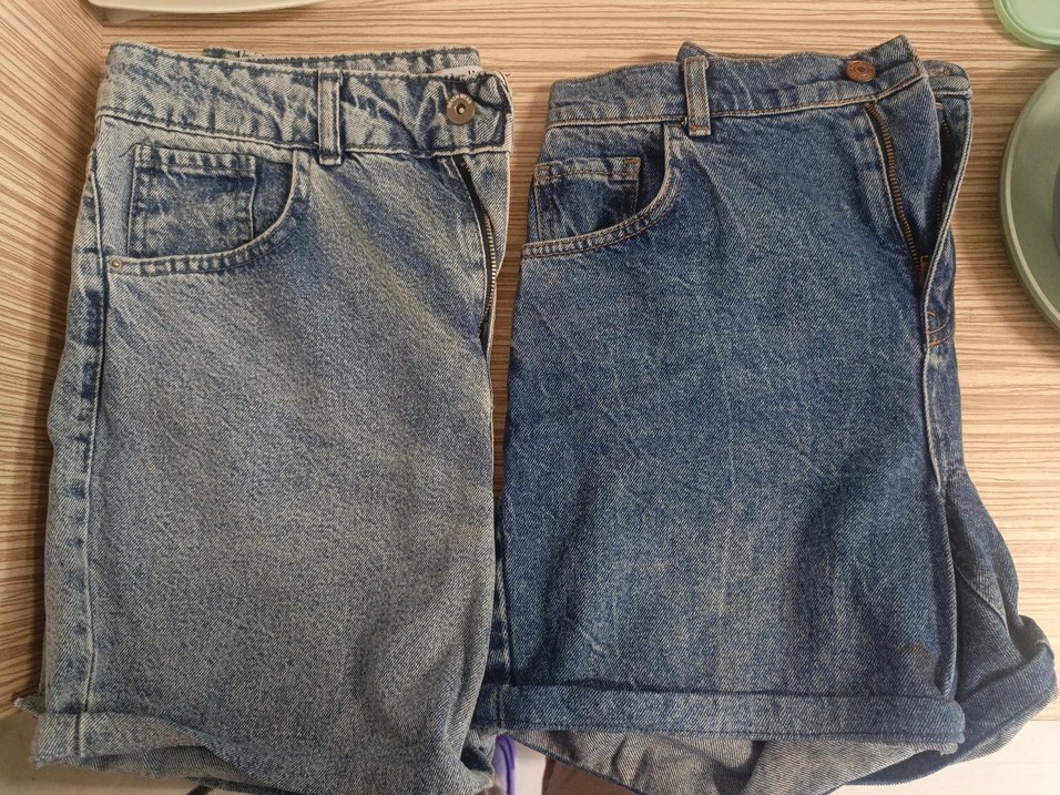 İkili Kadın Mini Kot Şort - Görsel 5