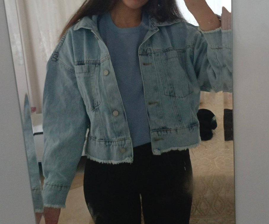 Mavi Kot Ceket - Görsel 3