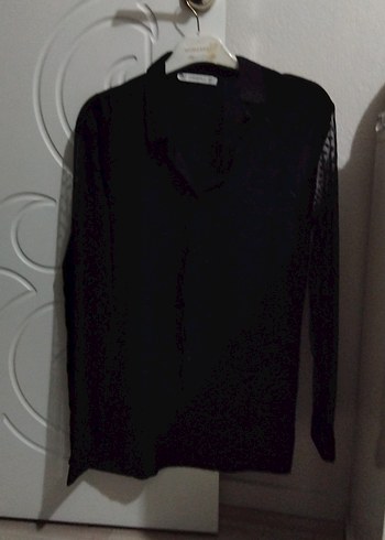 Siyah Uzun Kollu Düğmeli Gotik Gömlek - Görsel 4