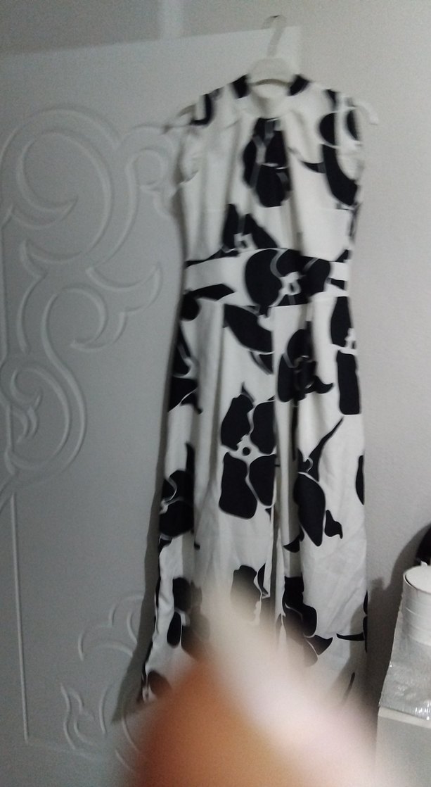 V Yaka Desenli tulum - Görsel 3