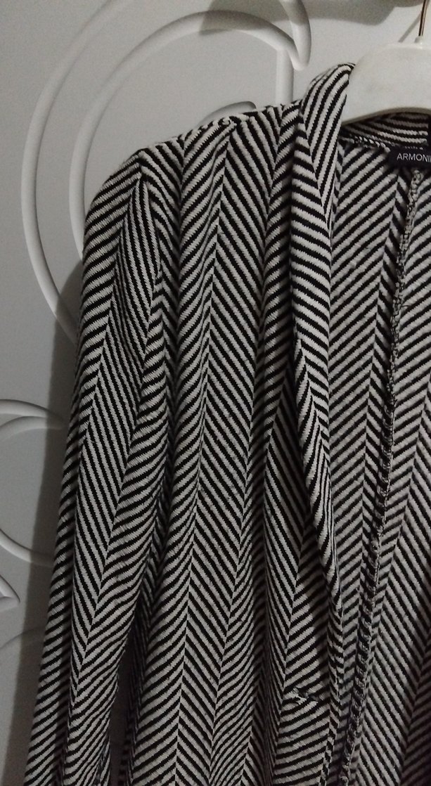 Zebra Desenli Kadın Midi Blazer - Görsel 3