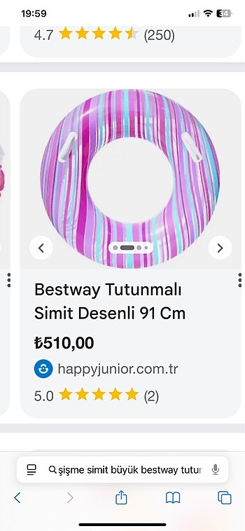 universal Beden çeşitli Renk Bestway tutmalı simit