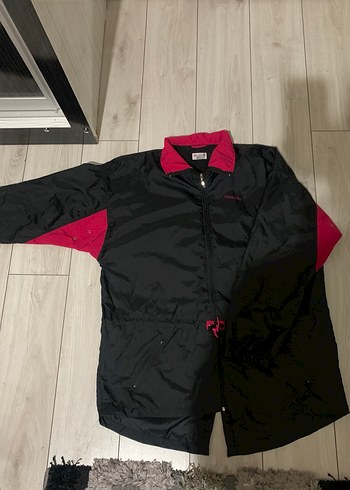 Kadın Siyah pembe Fermuarlı Midi Yağmurluk - Görsel 2