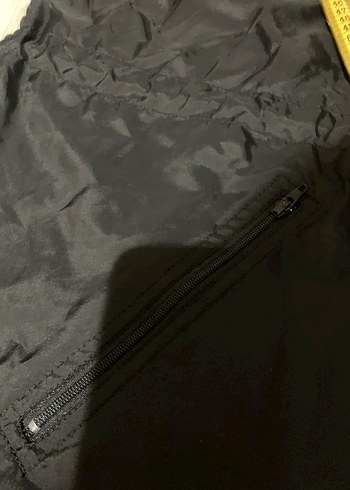 Kadın Siyah pembe Fermuarlı Midi Yağmurluk - Görsel 12