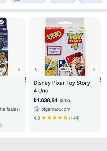 UNO Toy Story 4 Temalı Kart Oyunu özel üretim seri - Görsel 4