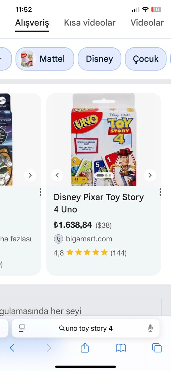 UNO Toy Story 4 Temalı Kart Oyunu özel üretim seri - Görsel 4