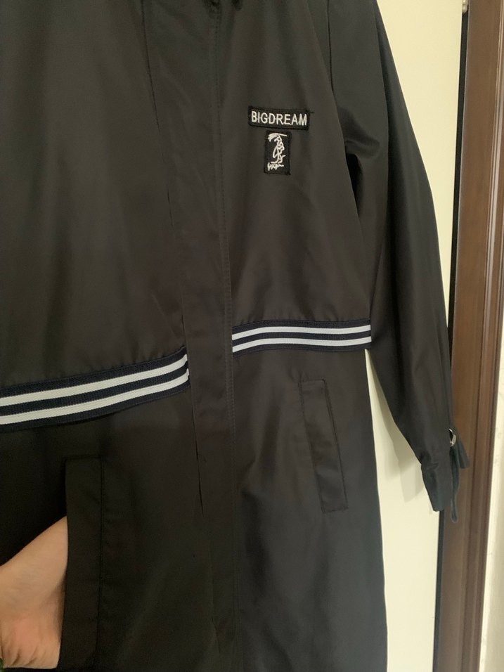 Kadın Siyah Uzun Trençkot - Görsel 5