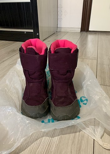 Kız Çocuk Mor Cırtcırtlı Kauçuk Bot - Görsel 2