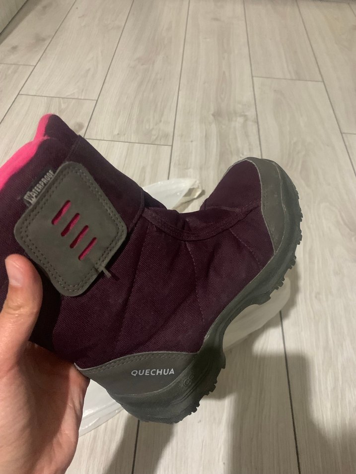 Kız Çocuk Mor Cırtcırtlı Kauçuk Bot - Görsel 5