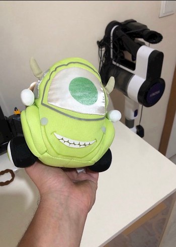 Yeşil Disney Cars Mike peluş araba - Görsel 5