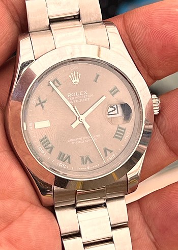 Beden Rolex Erkek Klasik Modern Krem Renk Saat