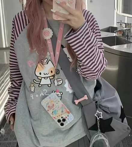 Aerosoles Y2K tatlı harajuku Sweat