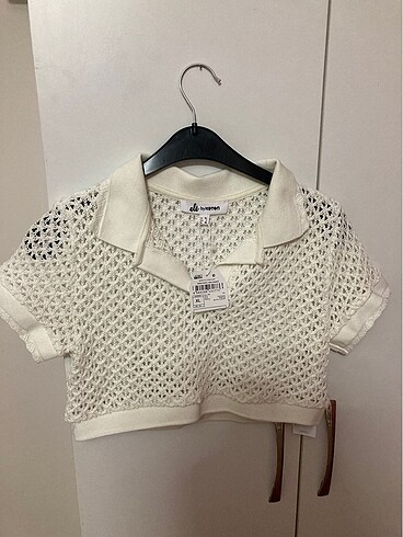 Koton Örgü crop t shirt