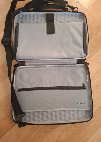 Kadın Siyah Yılan Desenli Laptop Çantası - Görsel 4