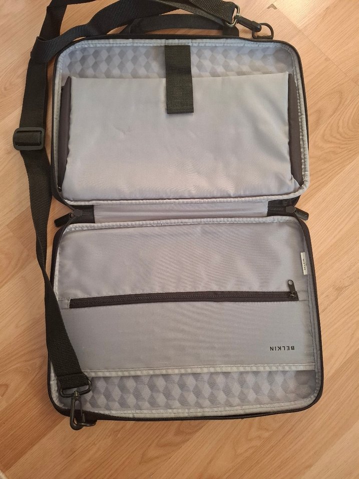 Kadın Siyah Yılan Desenli Laptop Çantası - Görsel 4