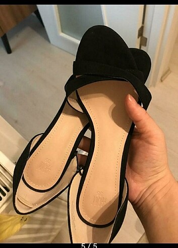 35 Beden siyah Renk Hm topuklu ayakkabı 