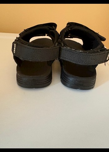 Erkek Çocuk 26 Numara , Polaris Marka Siyah Cırtlı Spor Sandalet - Görsel 3