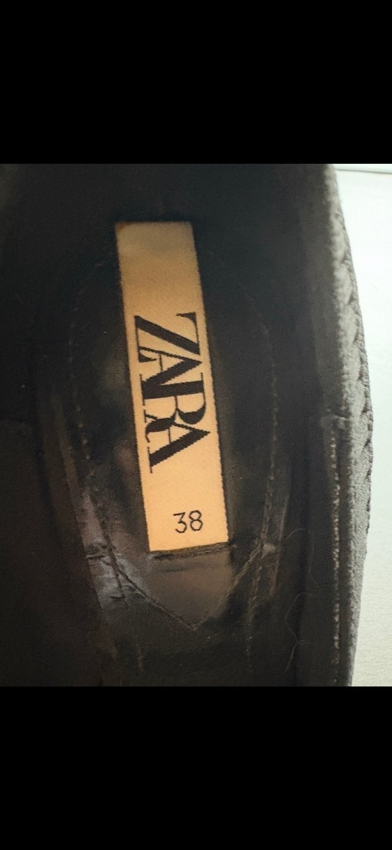 Zara Siyah Pliseli, Stiletto Topuklu Kadın Ayakkabı - Görsel 2