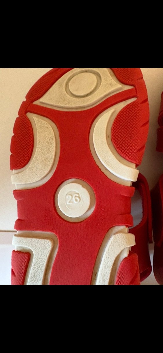 Kırmızı Tokalı Erkek Çocuk Sandalet - Görsel 4