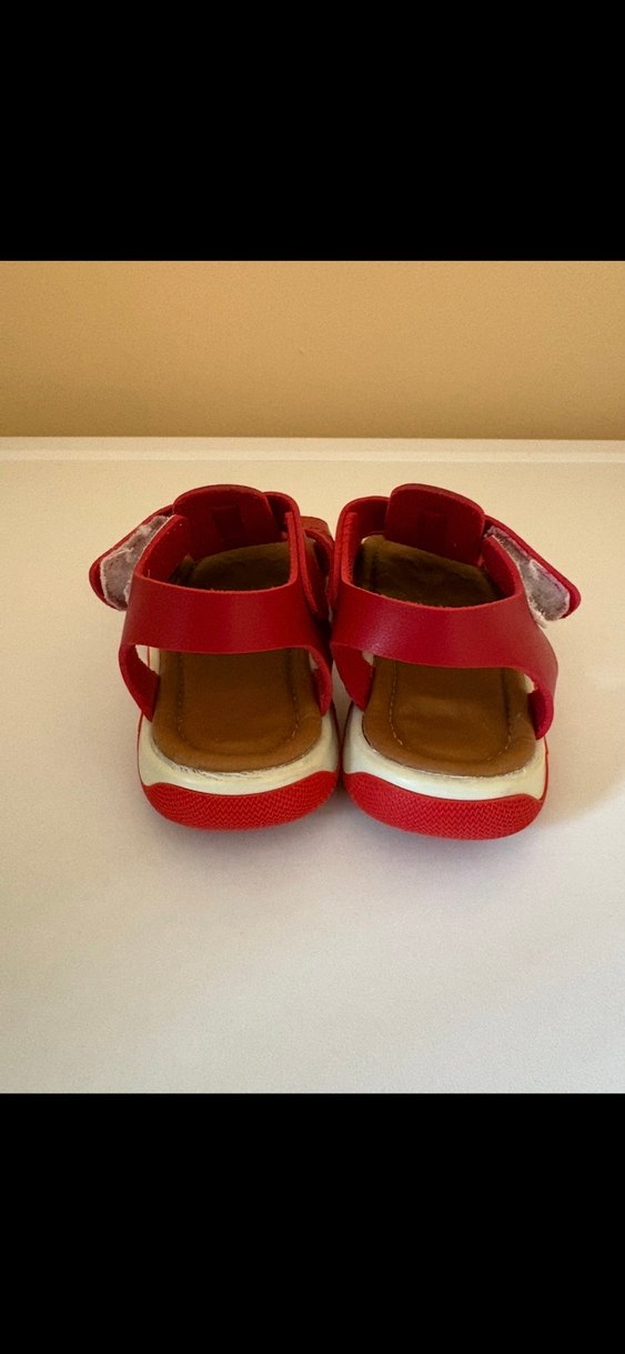 Kırmızı Tokalı Erkek Çocuk Sandalet - Görsel 2