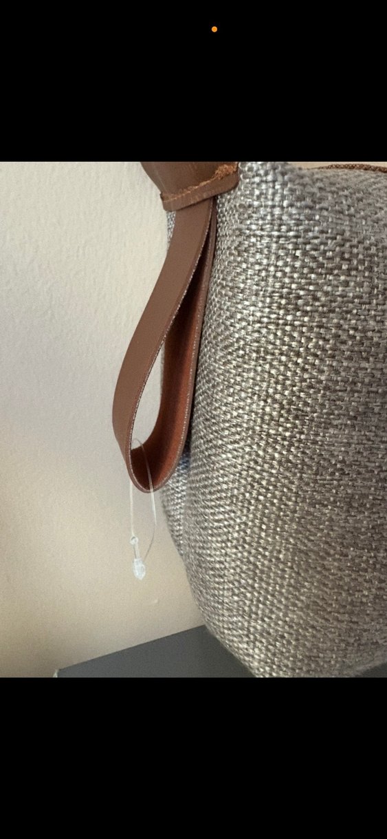 Gri Kadın Makyaj Çantası Pamuk Kumaş - Görsel 3