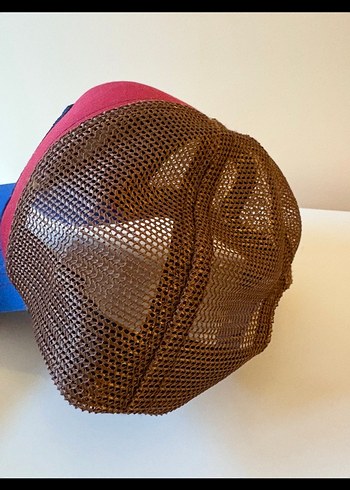 Kırmızı Lacivert Aslan Nakışlı Erkek Şapka - Görsel 3