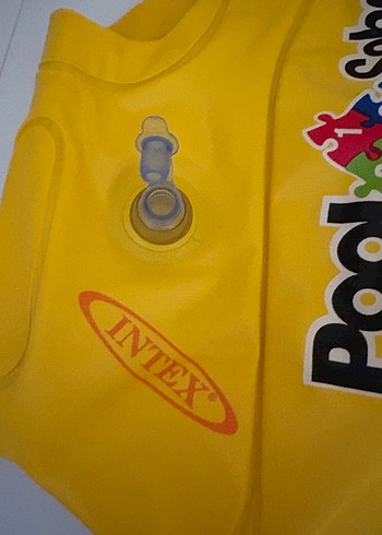 Sarı Çocuk Can Yeleği Puzzle Desenli - Görsel 3