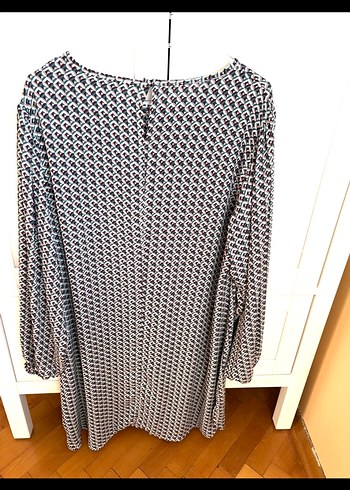 Gri Bohem Uzun Kollu Salaş Elbise - Görsel 4