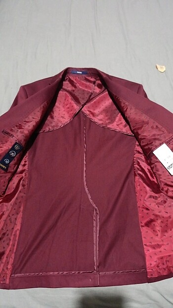 52 Beden bordo Renk Erkek ceket