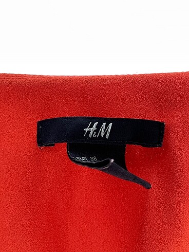 38 Beden turuncu Renk H&M Kısa Elbise %70 İndirimli.