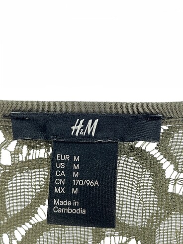 m Beden haki Renk H&M Kısa Elbise %70 İndirimli.