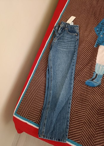 Kemer Detaylı Kadın Midi Denim Pantolon