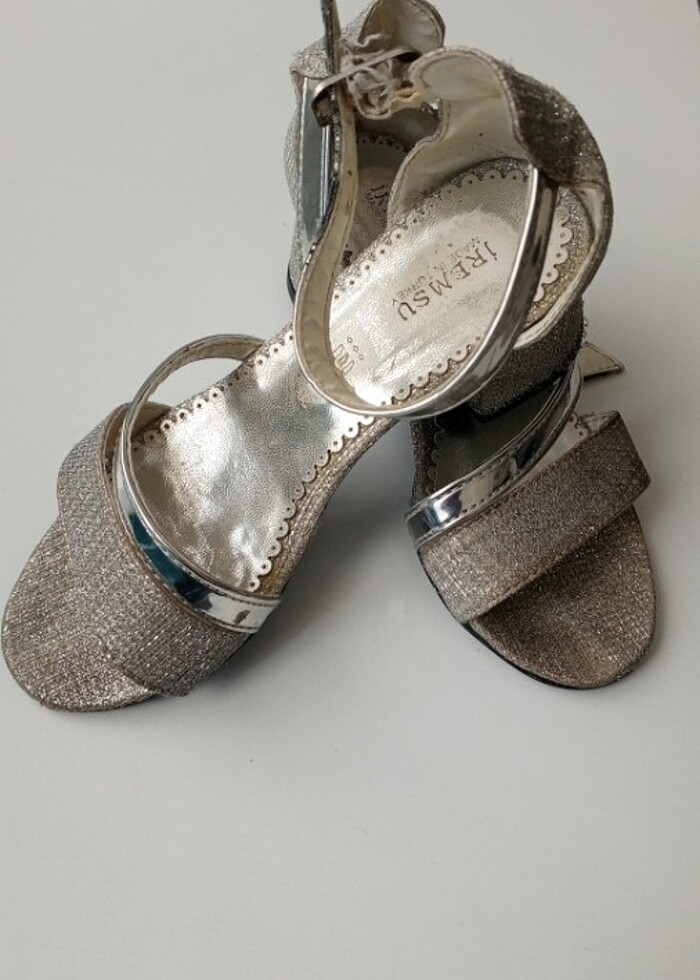 Gümüş abiye ayakkabı - Görsel 3