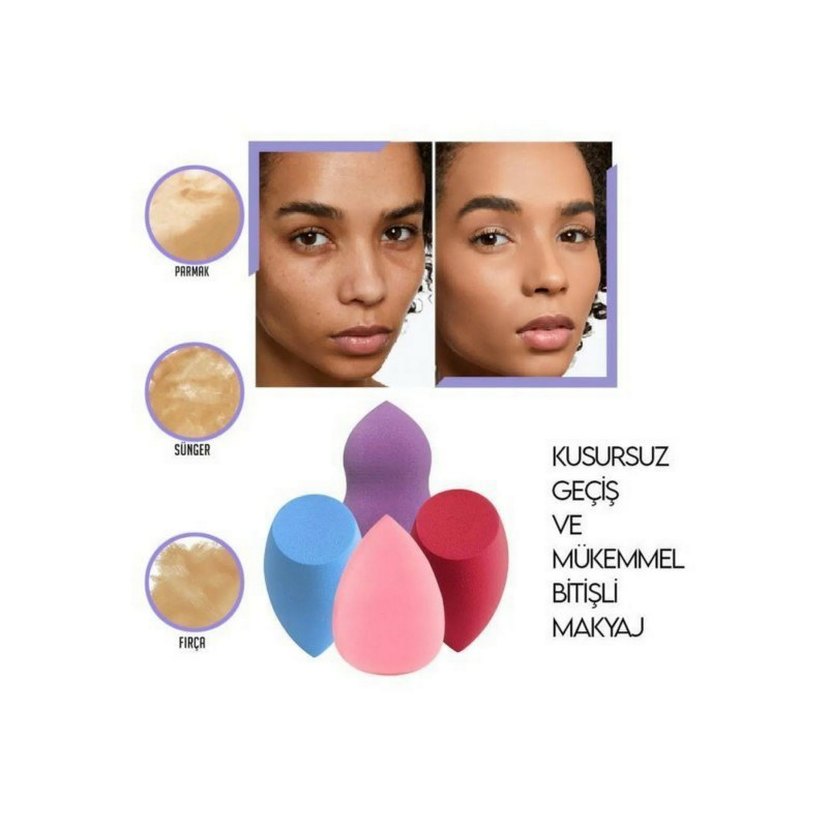 4lü Makyaj Sünger Seti MUJGAN - Görsel 2