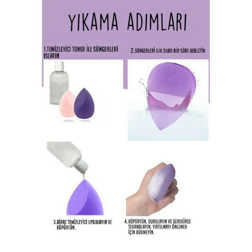 4lü Makyaj Sünger Seti MUJGAN - Görsel 5