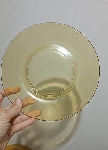 Diğer Eski sarı pasta tabağı 
