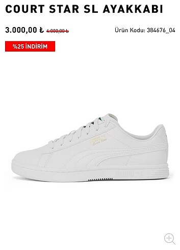 Puma court star sl kadın ayakkabı 