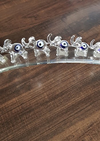 Mavi Nazar Boncuklu Fil Figürlü Bileklik - Görsel 2